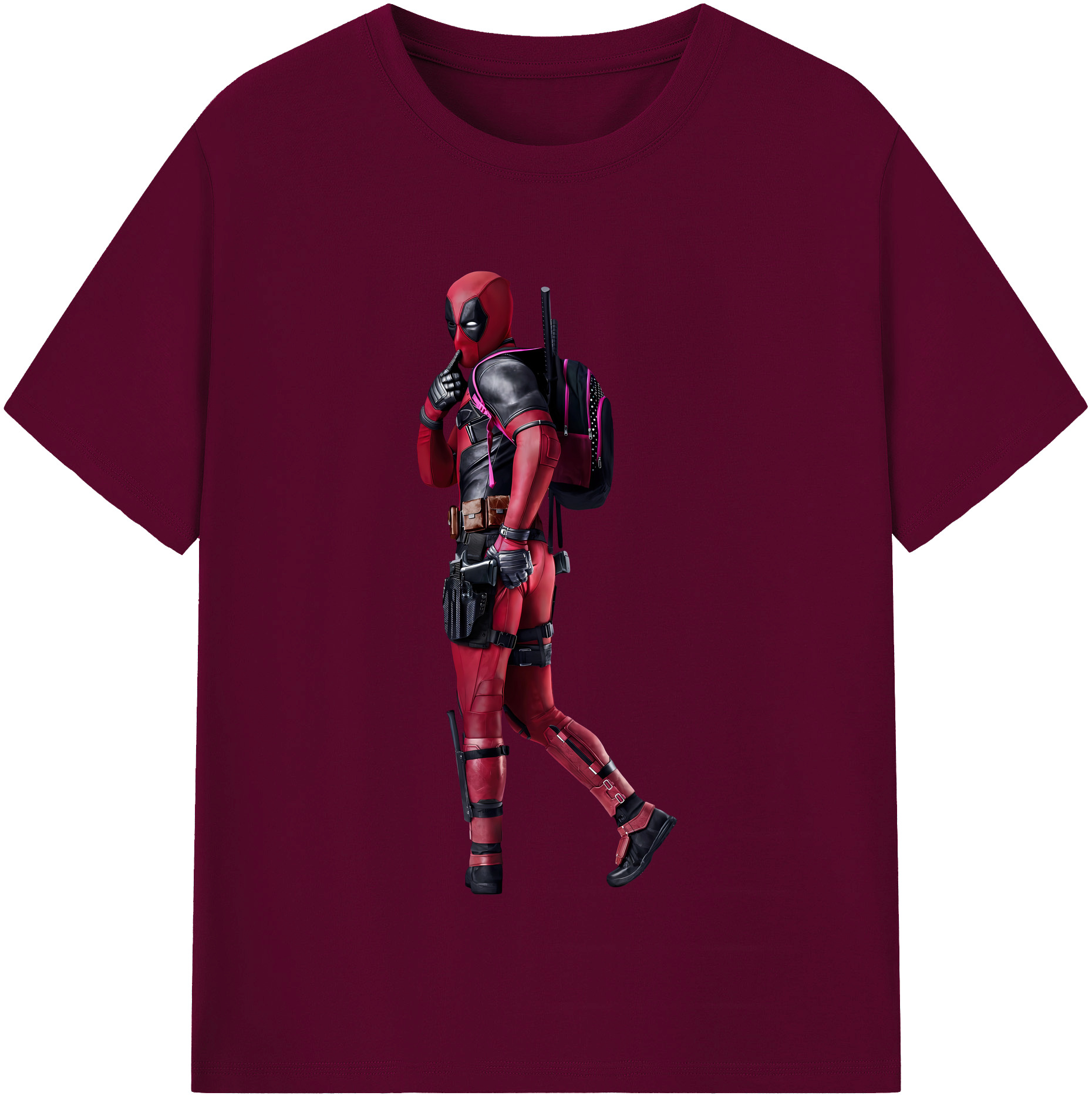 （画像用） Deadpool デッドプール レディースカジュアルプリントTシャツ（綿100％）